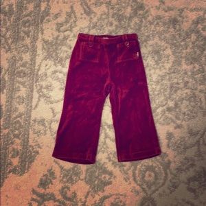 Janie & jack velour pants